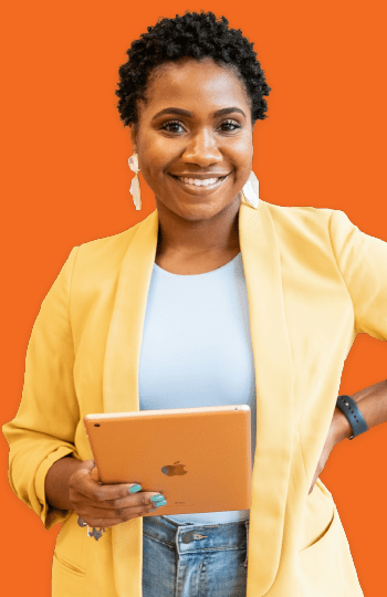 Une entrepreneure confiant la comptabilité de son entreprise à Full Bizz.