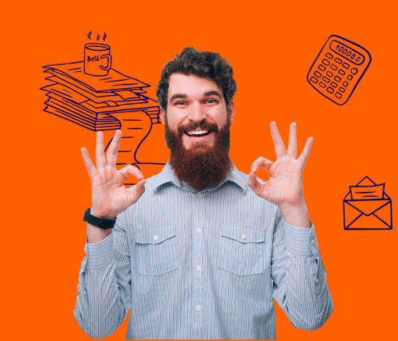 Un chef d'entreprise rassuré en découvrant les tarifs de l'expert-comptable Full Bizz pour la gestion de paie