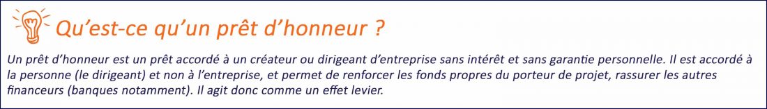 Illustration des recherches de financement pour une entreprise et en particulier les prêts d'honneur.
